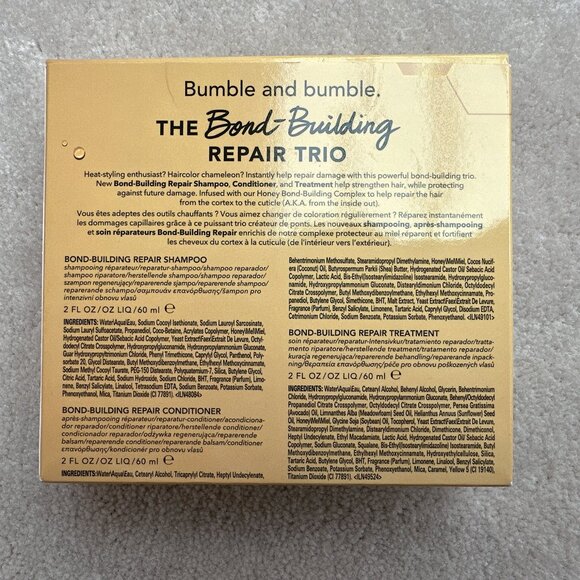 New Bumble and Bumble Bond Building Repair Trio Travel Size Set - Picture 3 of 4